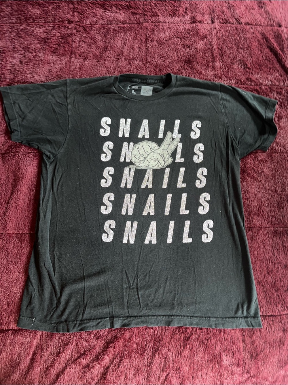 Snails Graphic Short Sleeve Tee - Black